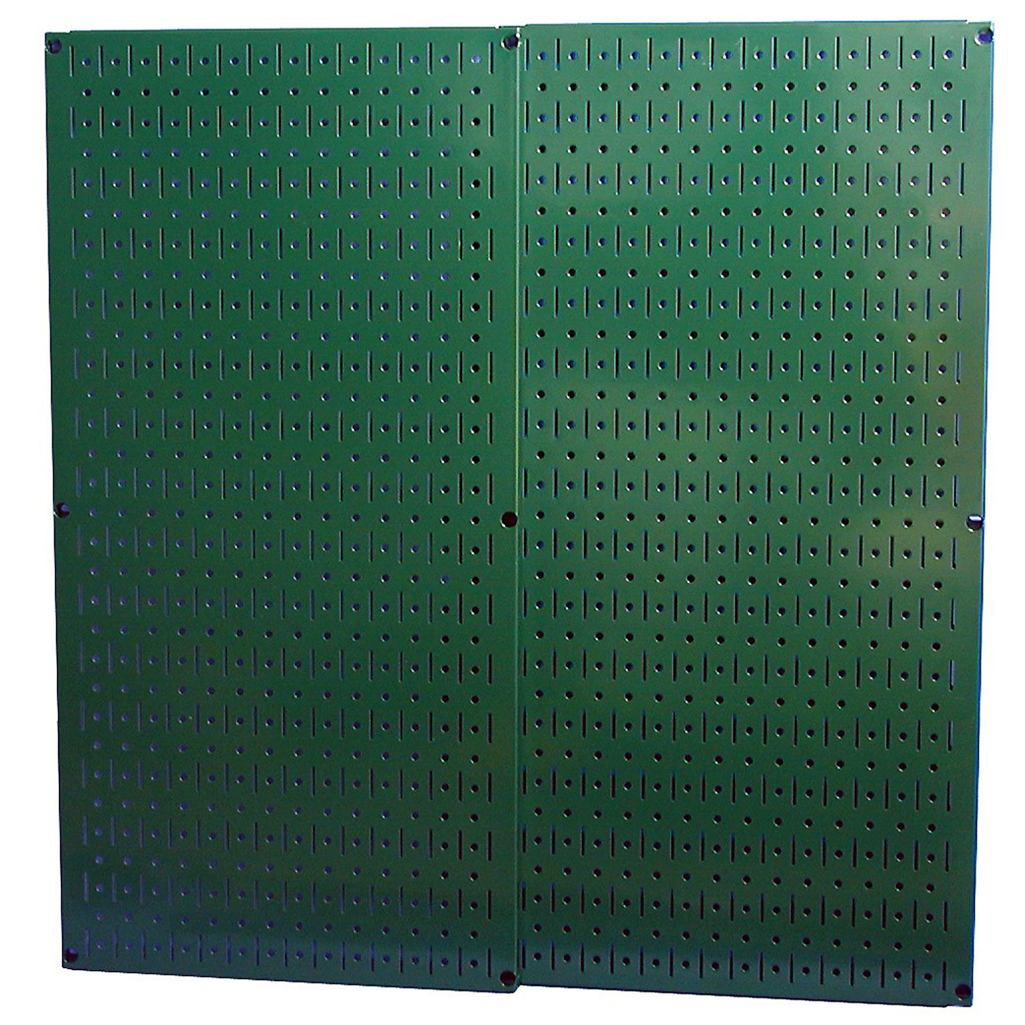 Wall Control Industrial Metal Pegboard Pack — Two Beige Steel Tool Boards, Model# 35IP-3232-GN